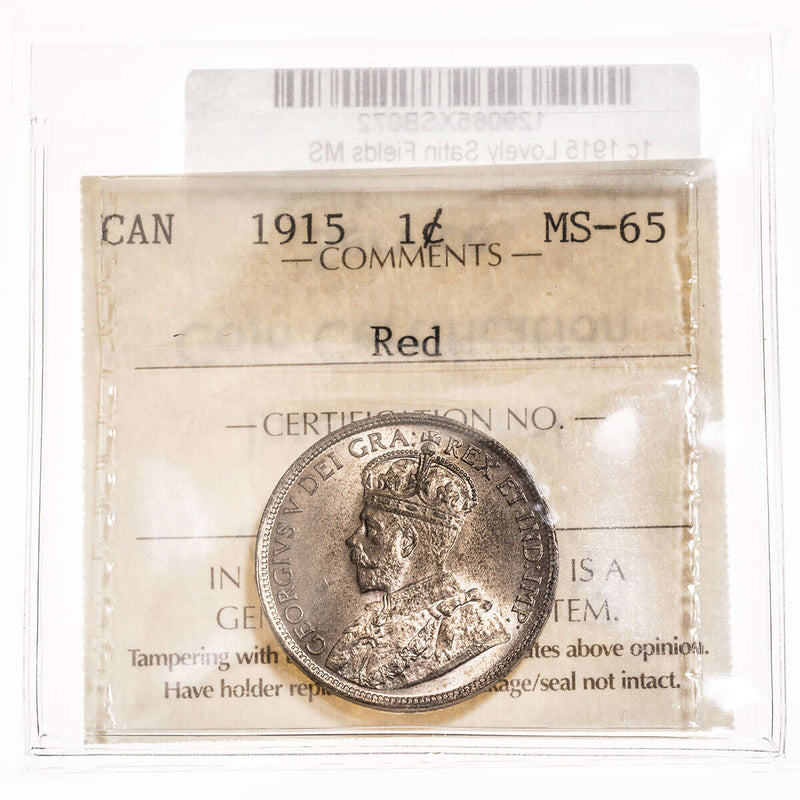 1 cent 1915 Red ICCS MS-65 Default Title