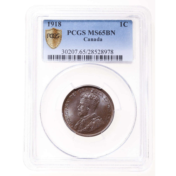 1 cent 1918 Brown PCGS MS-65 Default Title