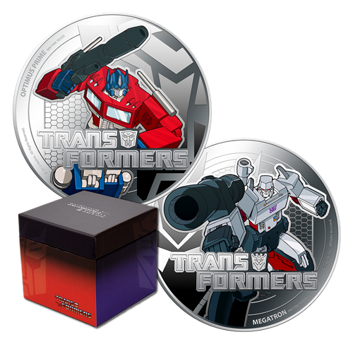 2013 $2 TRANSFORMERS - Pure Silver 2-Coin Set