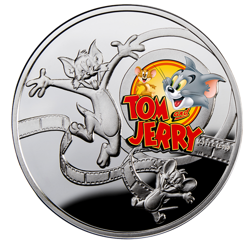 2013 $1 Cartoon Characters: Tom and Jerry - Sterling Silver Coin