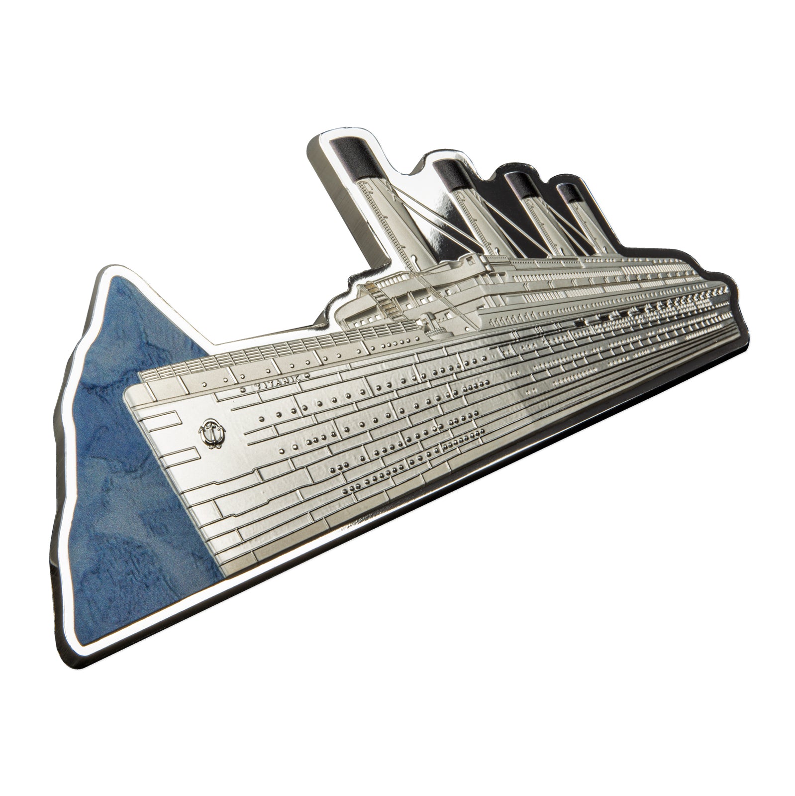 2022 $10 RMS Titanic - Pure Silver Shaped Coin