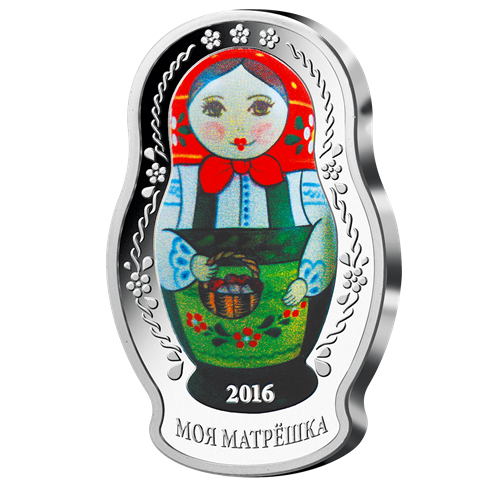 2016 $5 Matryoshka Doll - Pure Silver Coin