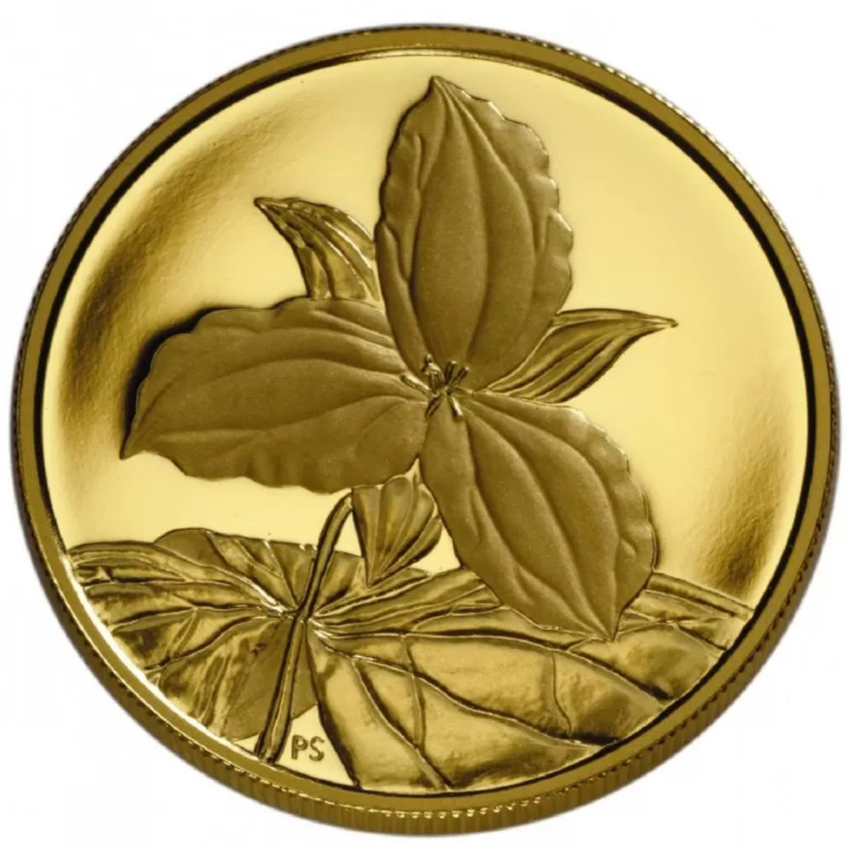 2003 $350 White Trillium - Pure Gold Coin