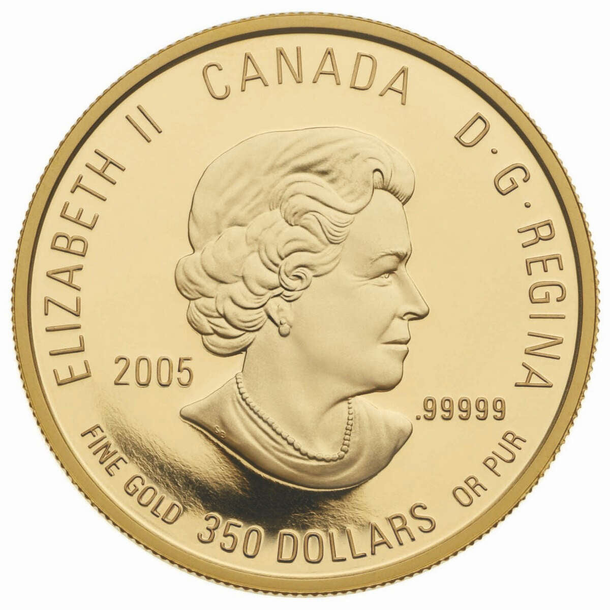 2005 $350 Provincial Flora: The Western Red Lily (Saskatchewan) - Pure Gold Coin