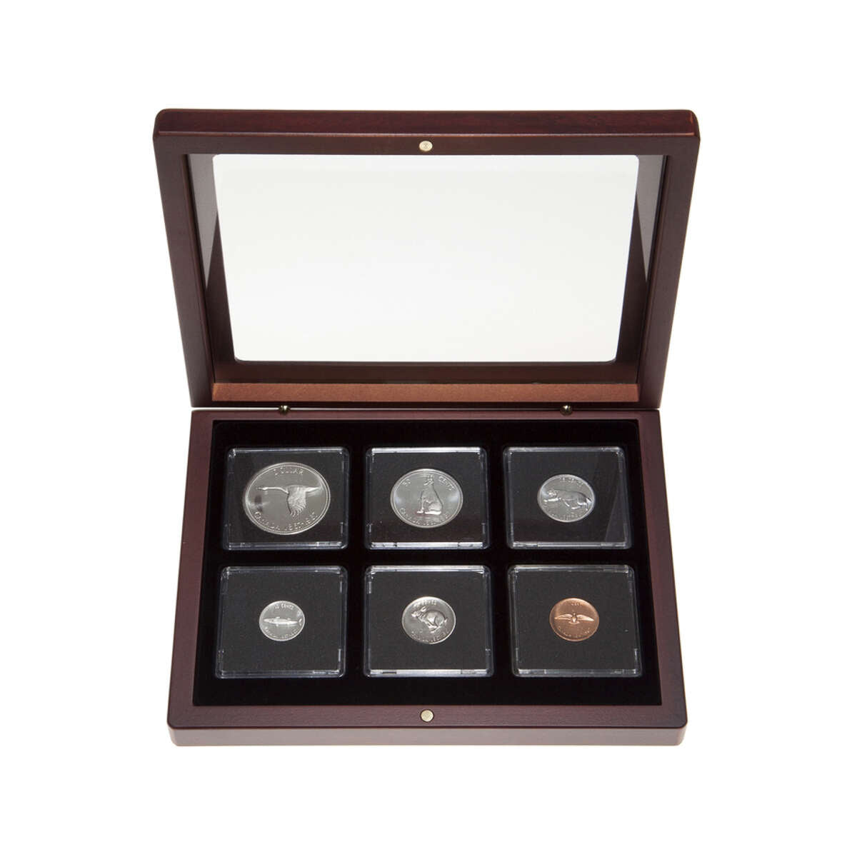 1967 Proof-like Coin Set in Custom Mahogany Display Case Default Title