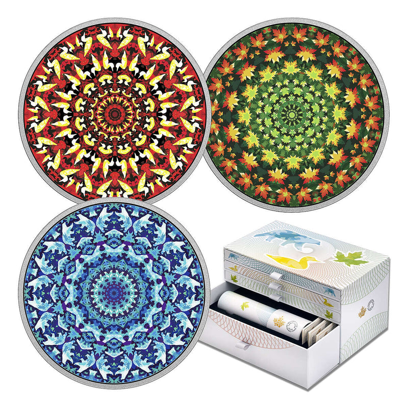 2016-2017 $20 Canadiana Kaleidoscope - Kaleidoscope, Display Case and 3-Coin Pure Silver Set Default Title