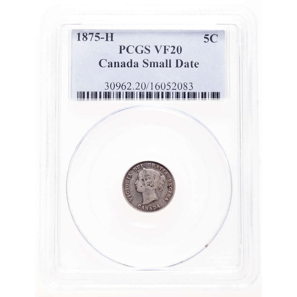 5 cent 1875H SD   PCGS VF-20 Default Title
