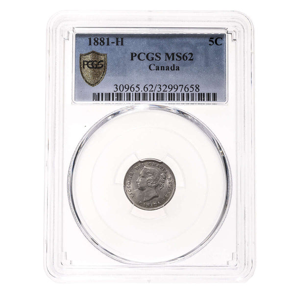 5 cent 1881H  PCGS MS-62 Default Title