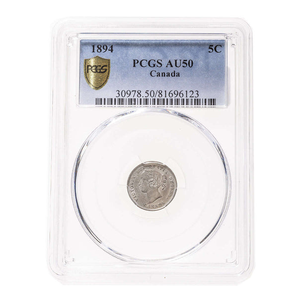 5 cent 1894  PCGS AU-50 Default Title