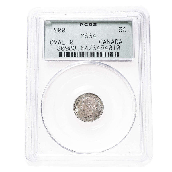 5 cent 1900 Sm Date Oval O PCGS MS-64 Default Title