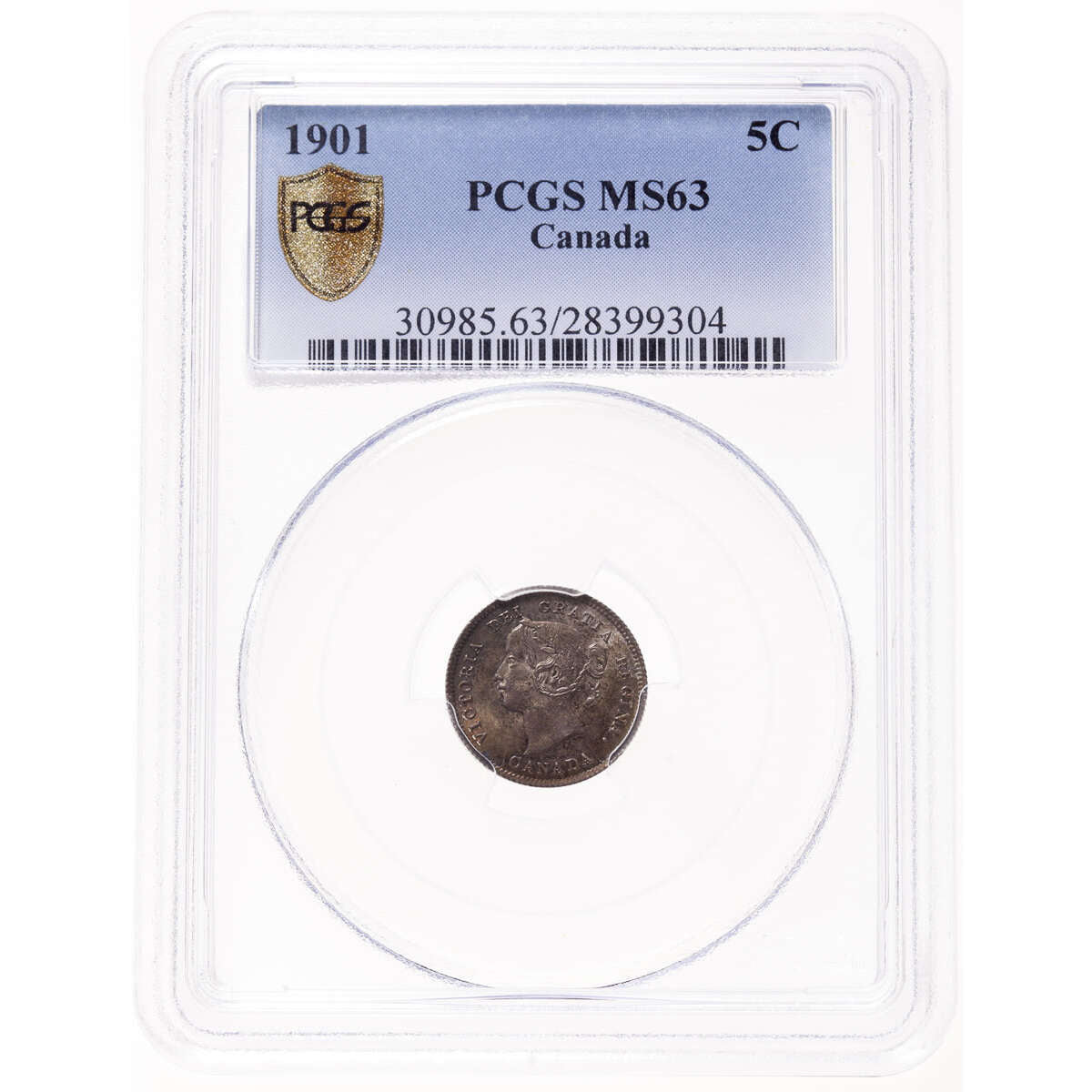 5 cent 1901  PCGS MS-63 Default Title