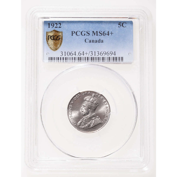 5 cent 1922 Near Rim PCGS MS-64+ Default Title