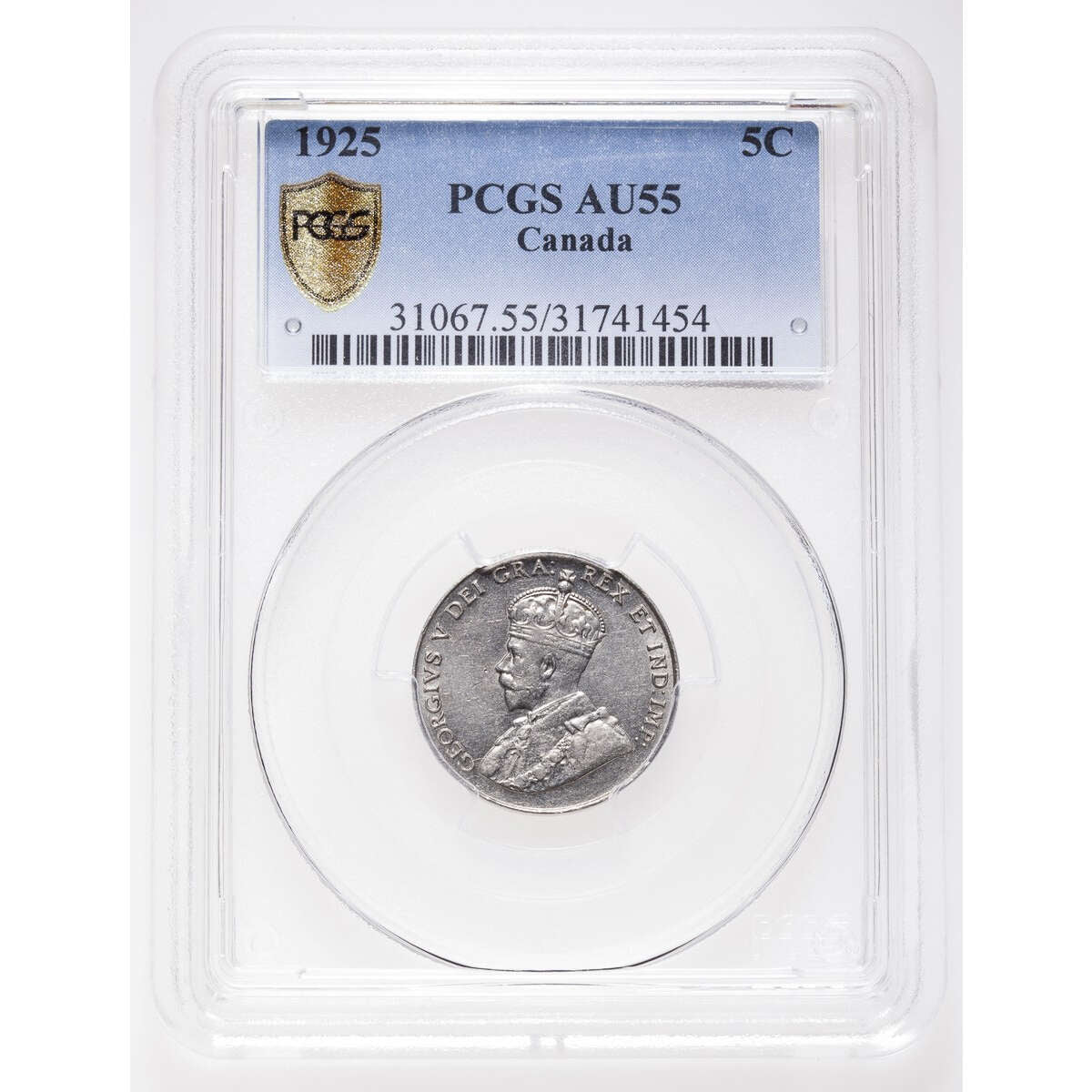 5 cent 1925  PCGS AU-55 Default Title