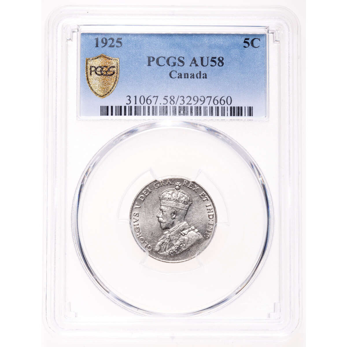 5 cent 1925  PCGS AU-58 Default Title