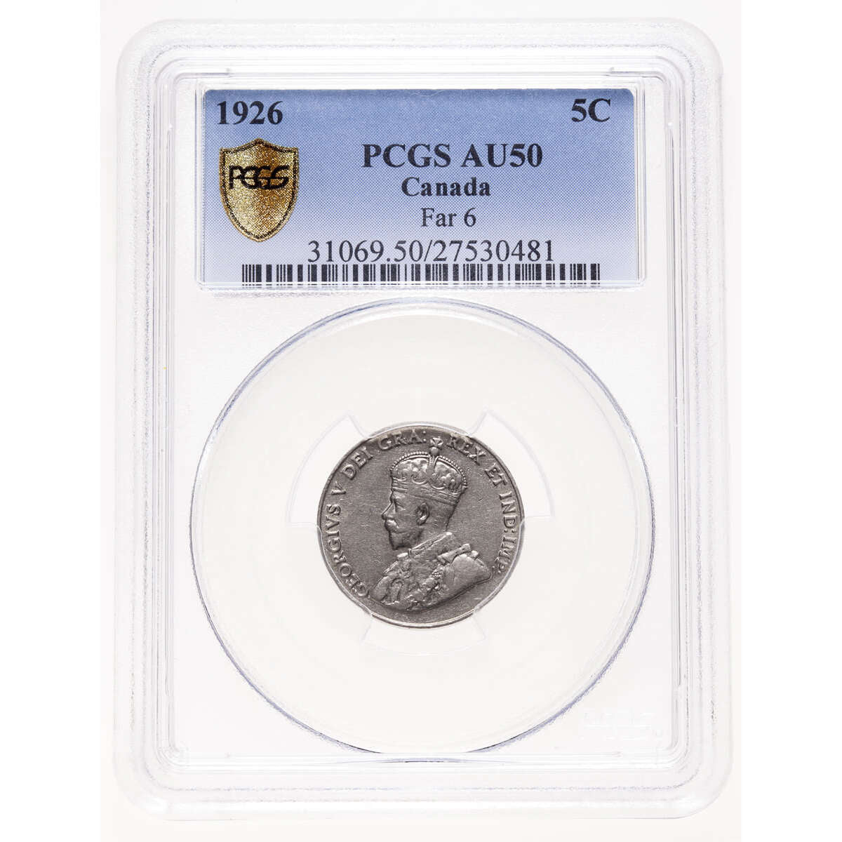 5 cent 1926 Far 6 PCGS AU-50 Default Title