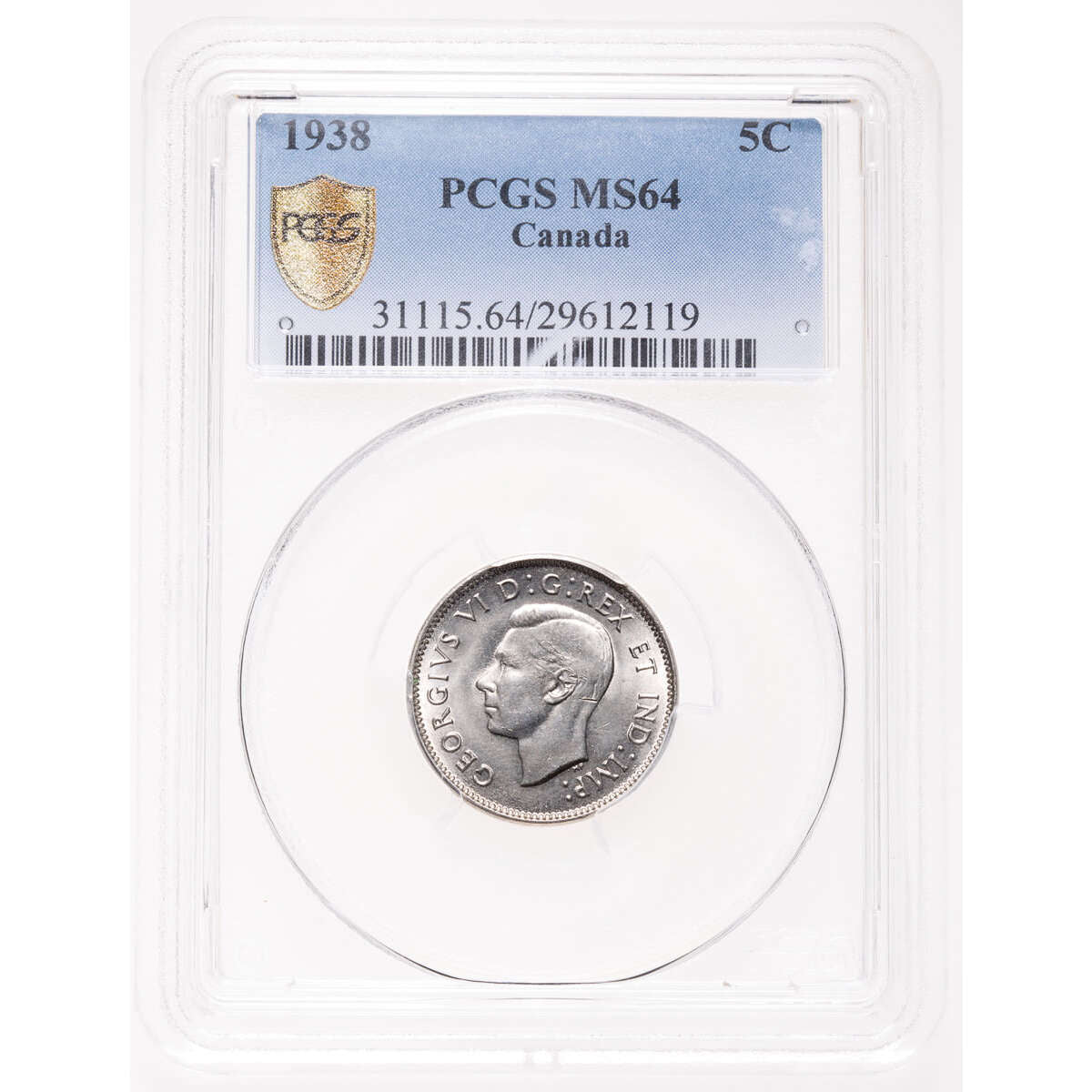 5 cent 1938  PCGS MS-64 Default Title