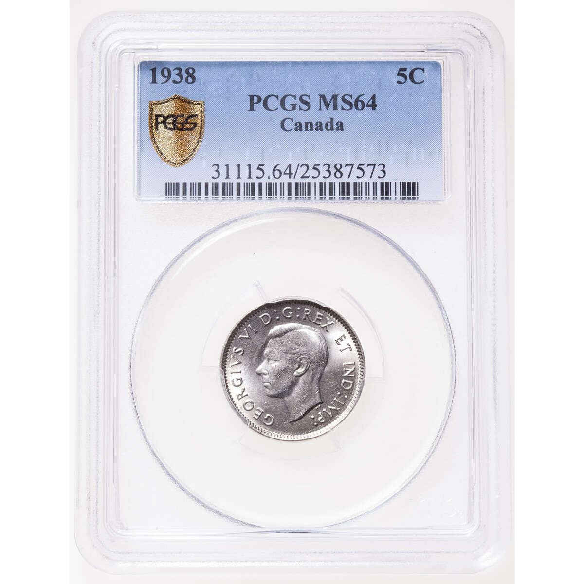 5 cent 1938  PCGS MS-64 Default Title