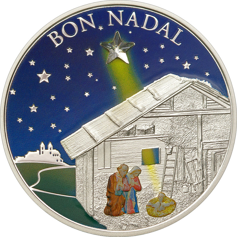 2011 5 Diners Bon Nadal - Sterling Silver Coin