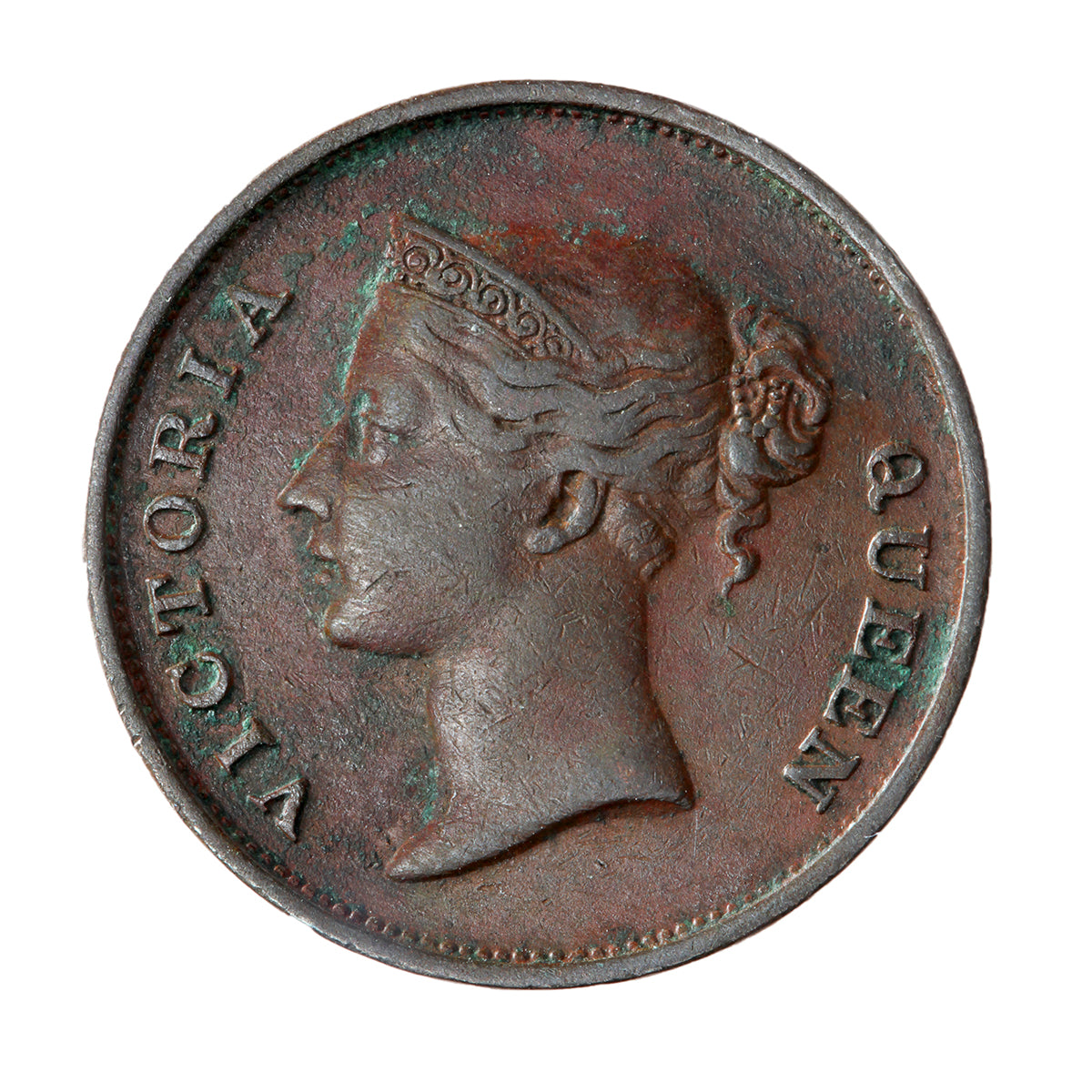 Straits Settlements 1 Cent 1845 VF-30