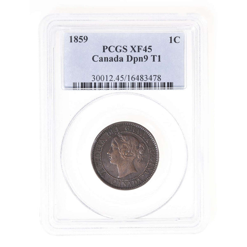 1 cent 1859 Narrow 9: DP