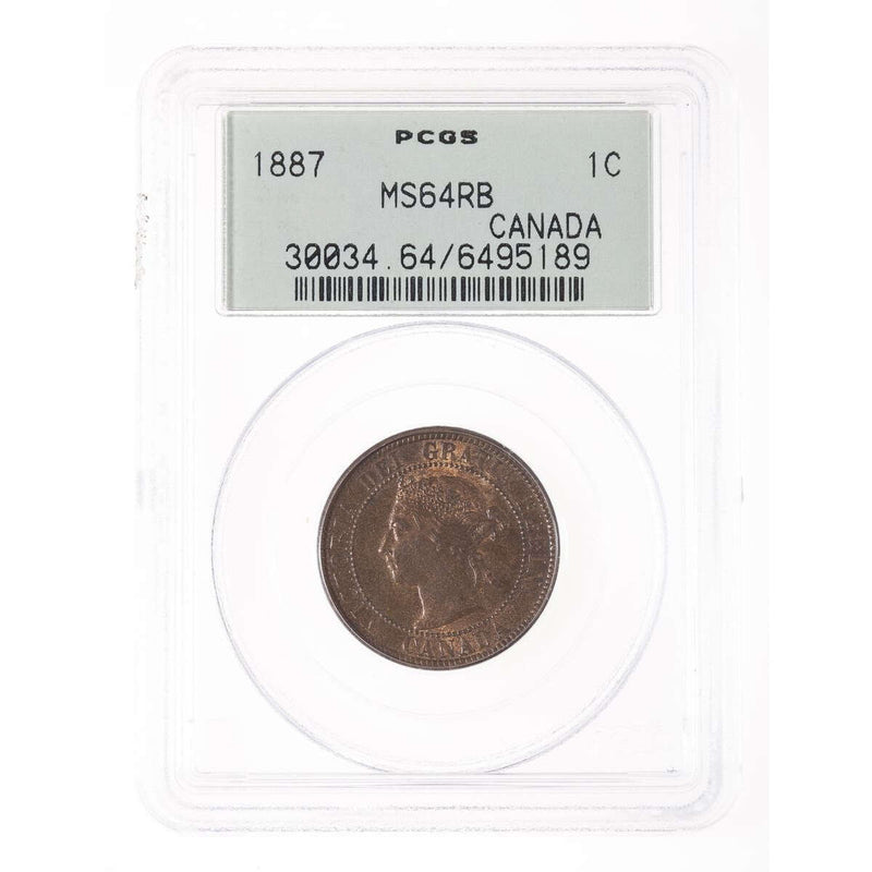 1 cent 1887  PCGS MS-64 Default Title