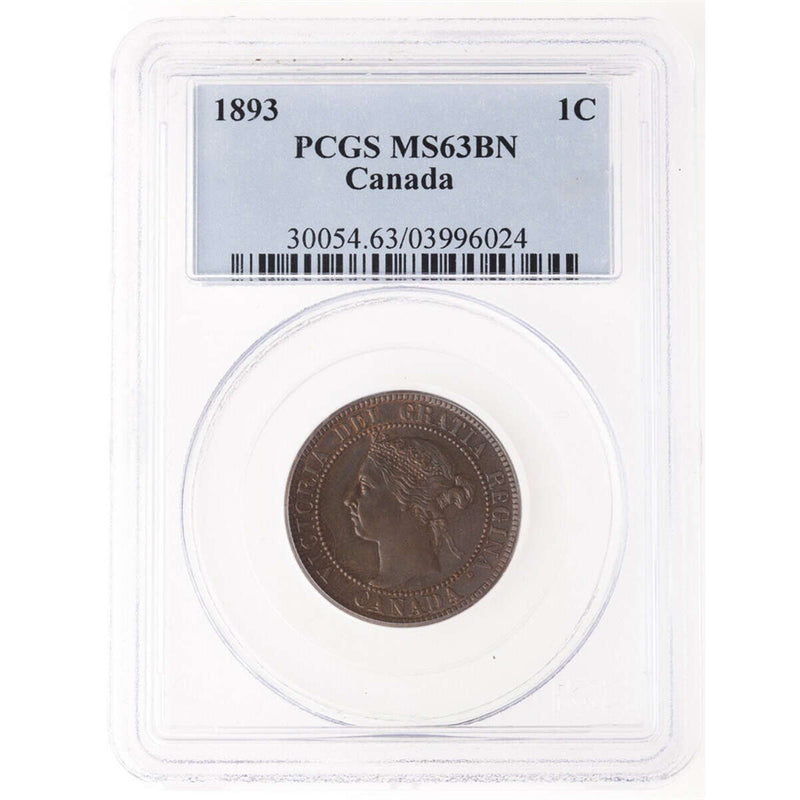 1 cent 1893 Red Brown PCGS MS-63 Default Title
