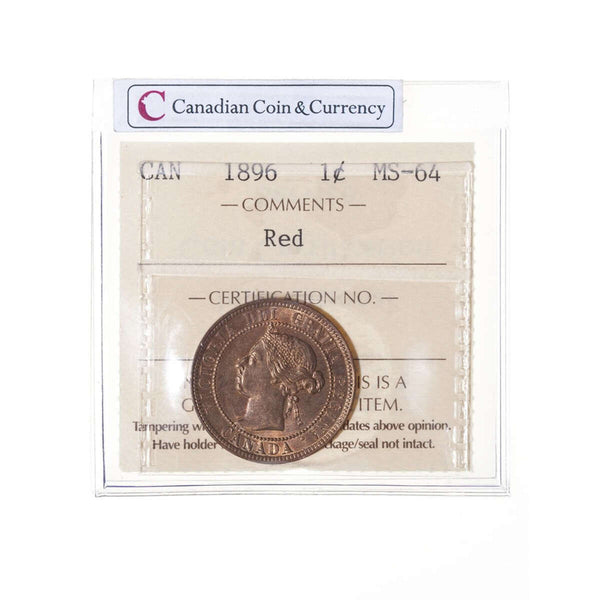 1 cent 1896 Red ICCS MS-64 Default Title