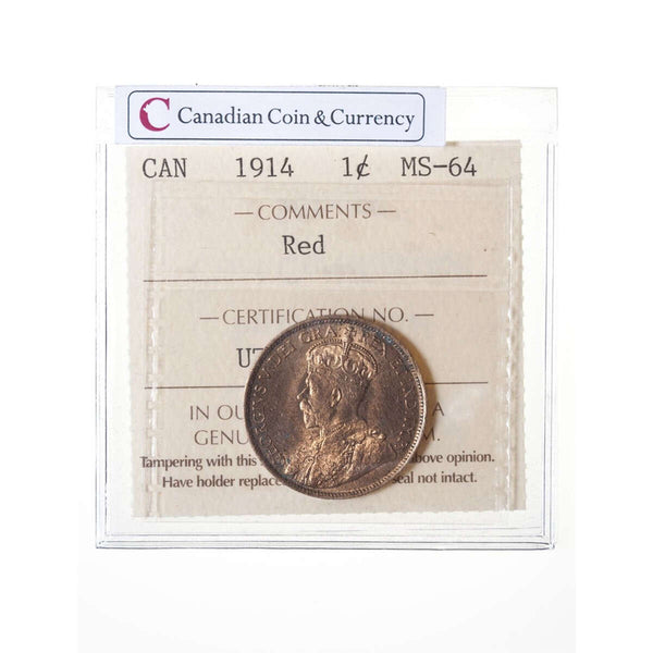 1 cent 1914  ICCS MS-64 Default Title