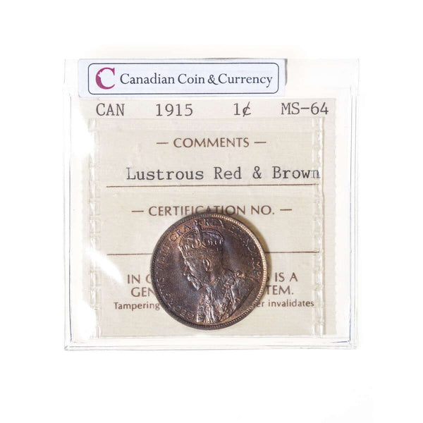 1 cent 1915  ICCS MS-64 Default Title