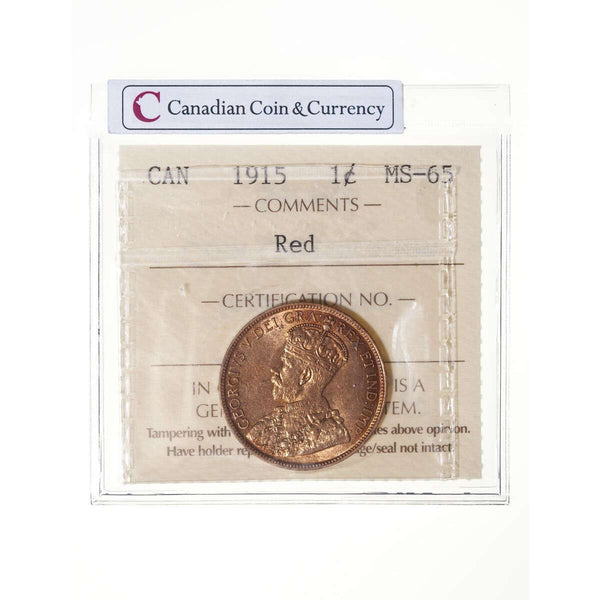 1 cent 1915  ICCS MS-65 Default Title