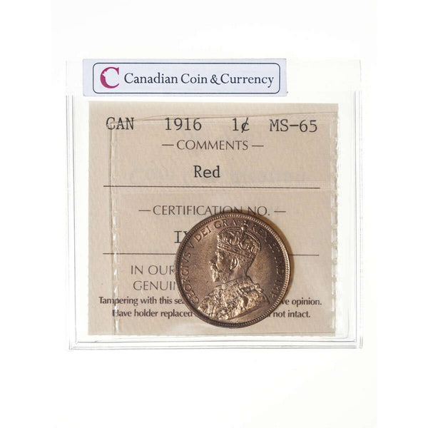 1 cent 1916  ICCS MS-65 Default Title
