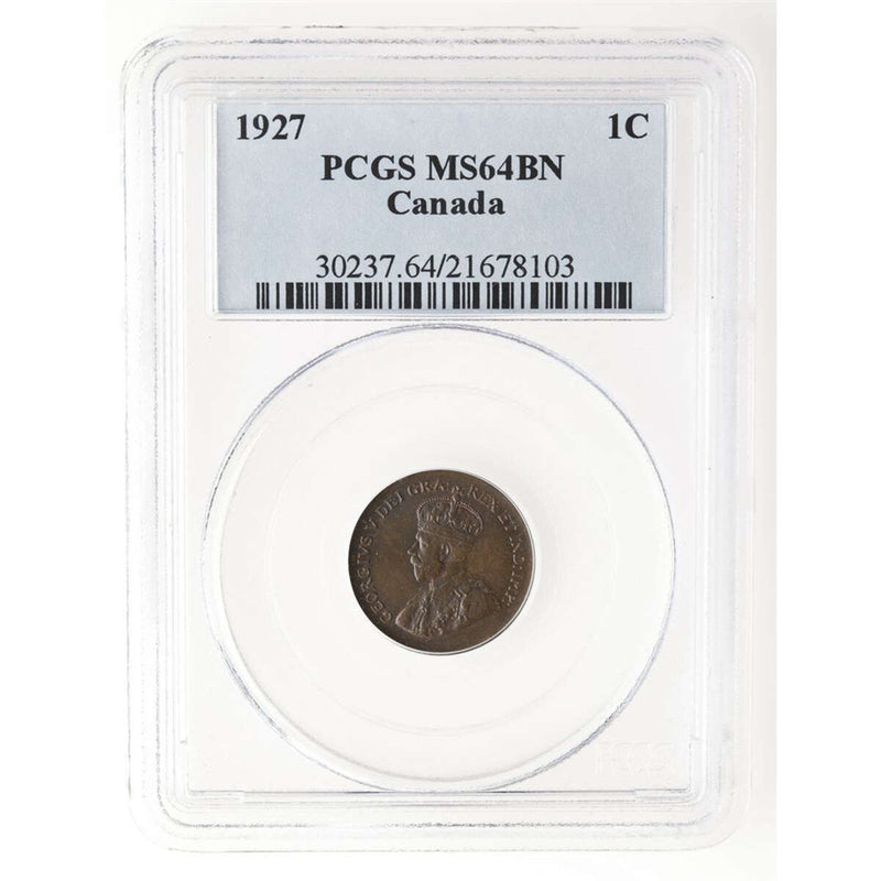 1 cent 1927 Brown PCGS MS-64 Default Title