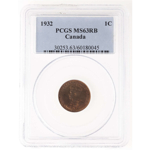 1 cent 1932 Red and Brown PCGS MS-63 Default Title