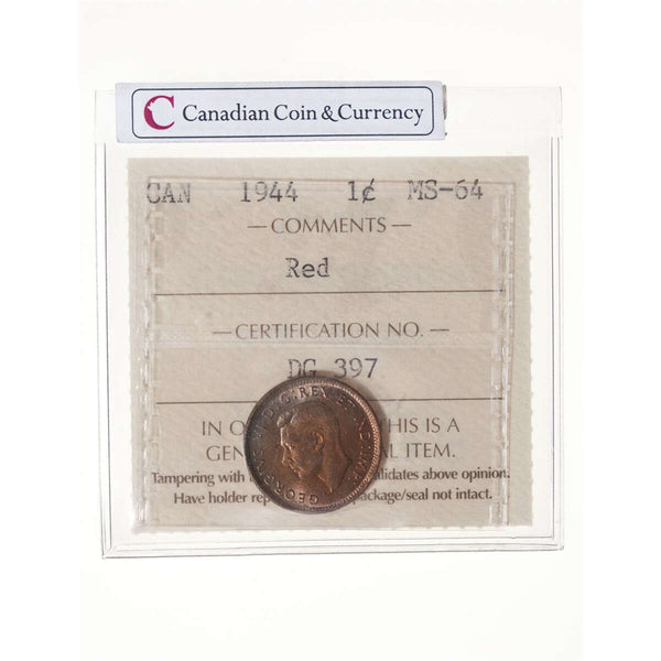 1 cent 1944  ICCS MS-64 Default Title