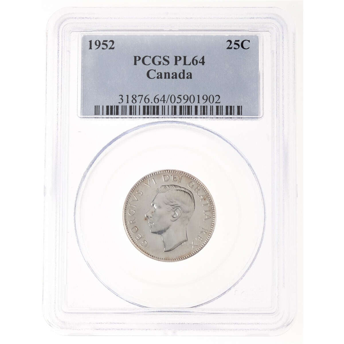 25 cent 1952 Low Relief PCGS PL-64 Default Title