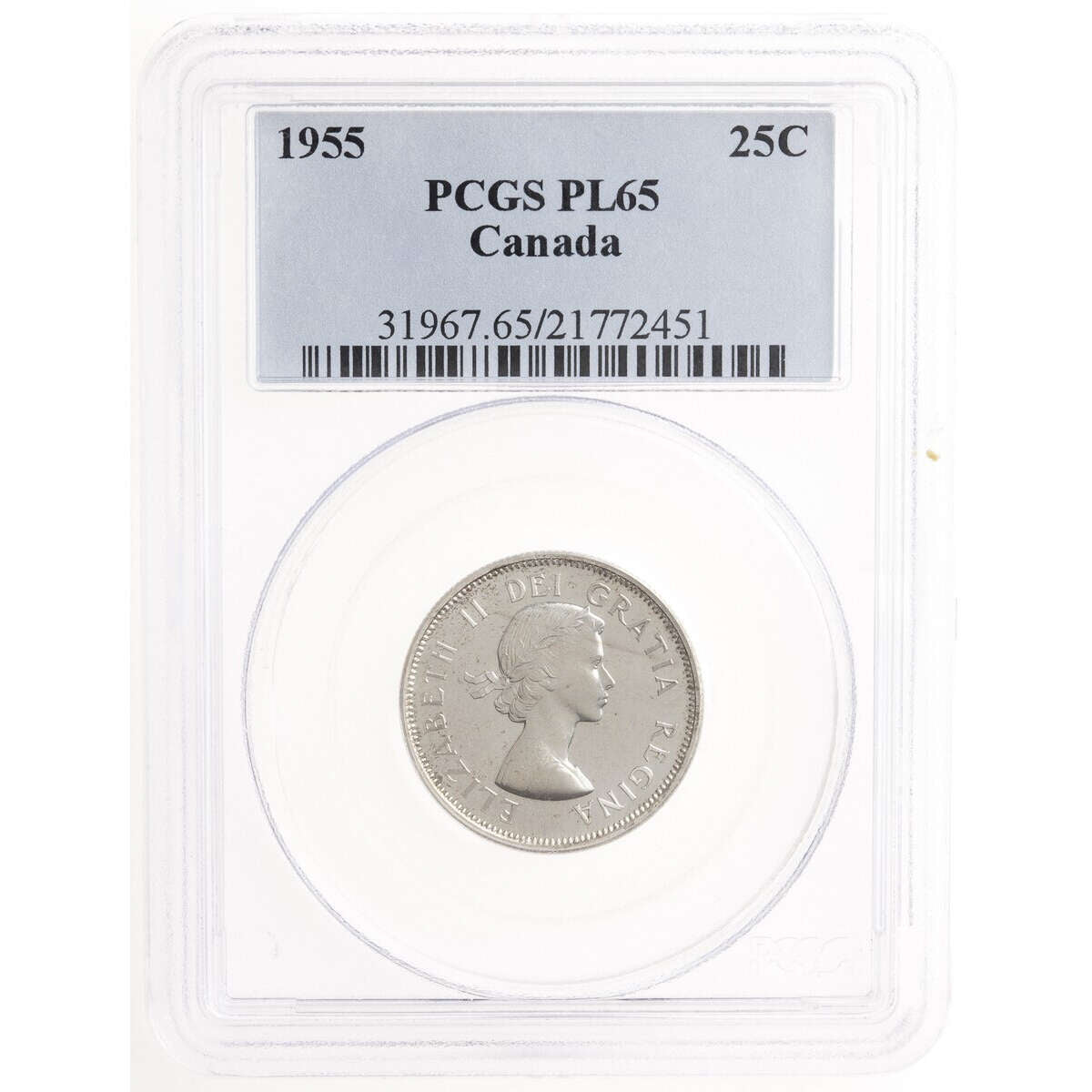 25 cent 1955  PCGS PL-65 Default Title