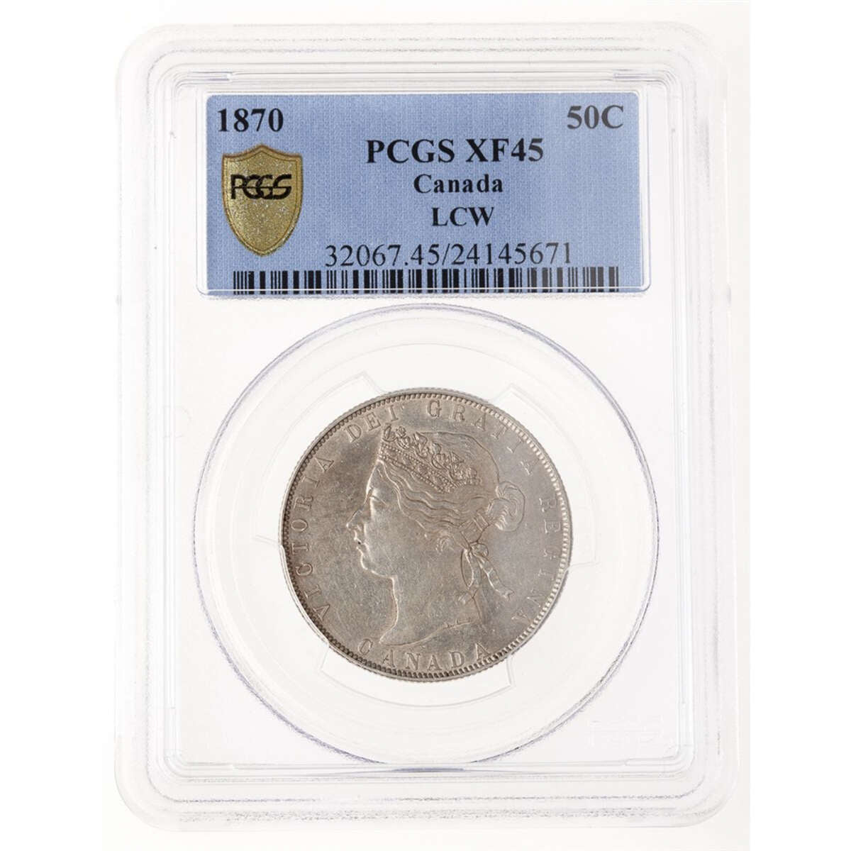 50 cent 1870 LCW PCGS EF-45 Default Title