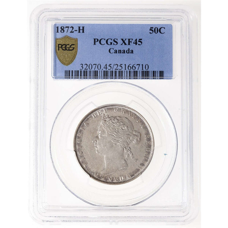 50 cent 1872H  PCGS EF-45 Default Title