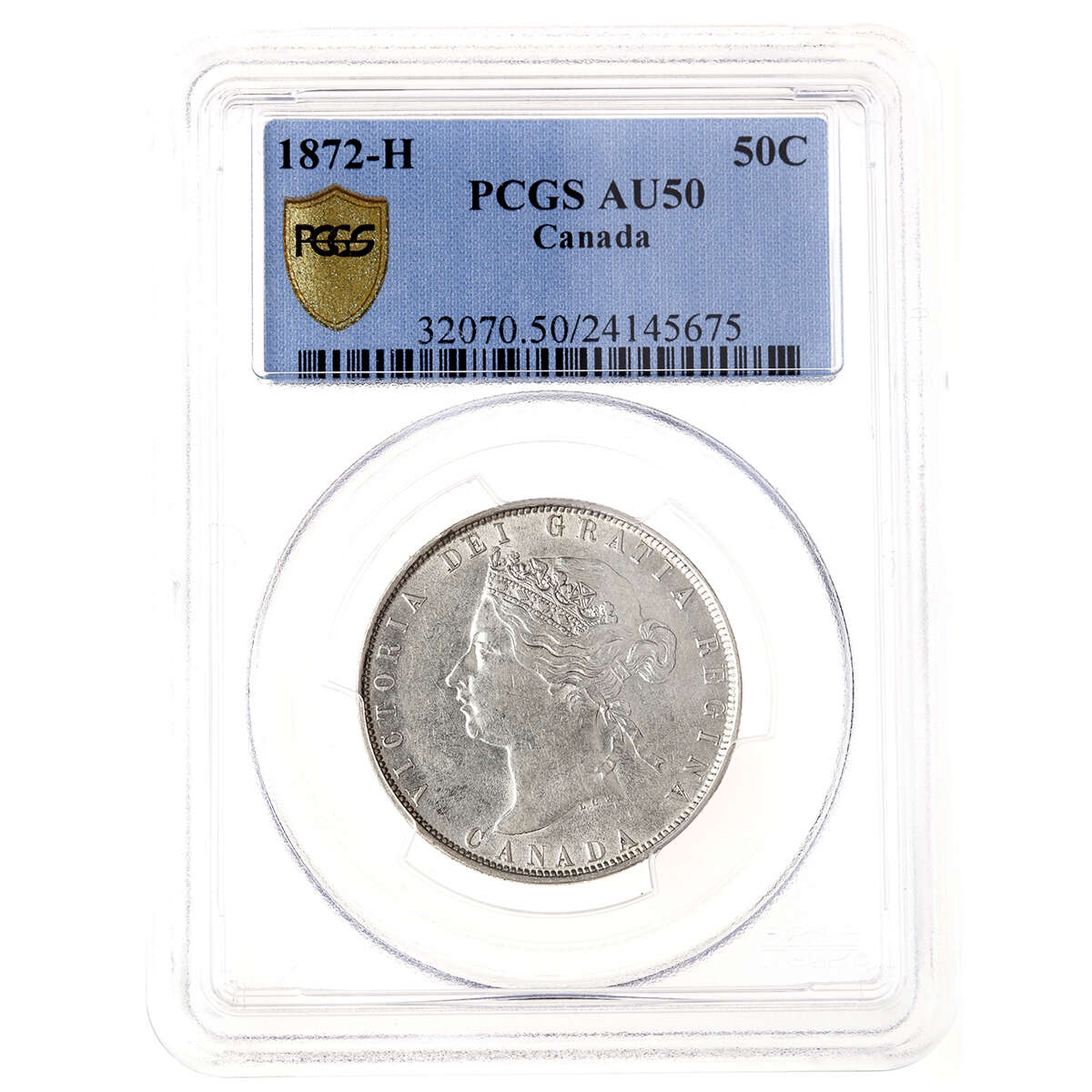 50 cent 1872H PCGS AU-50 Default Title