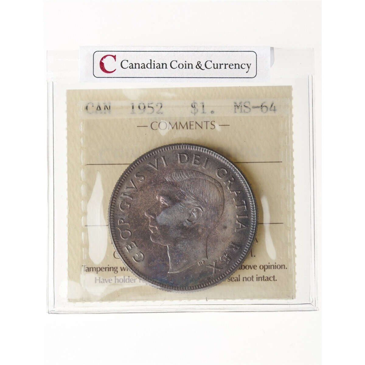 1 Dollar 1952 WL ICCS MS-64 Default Title