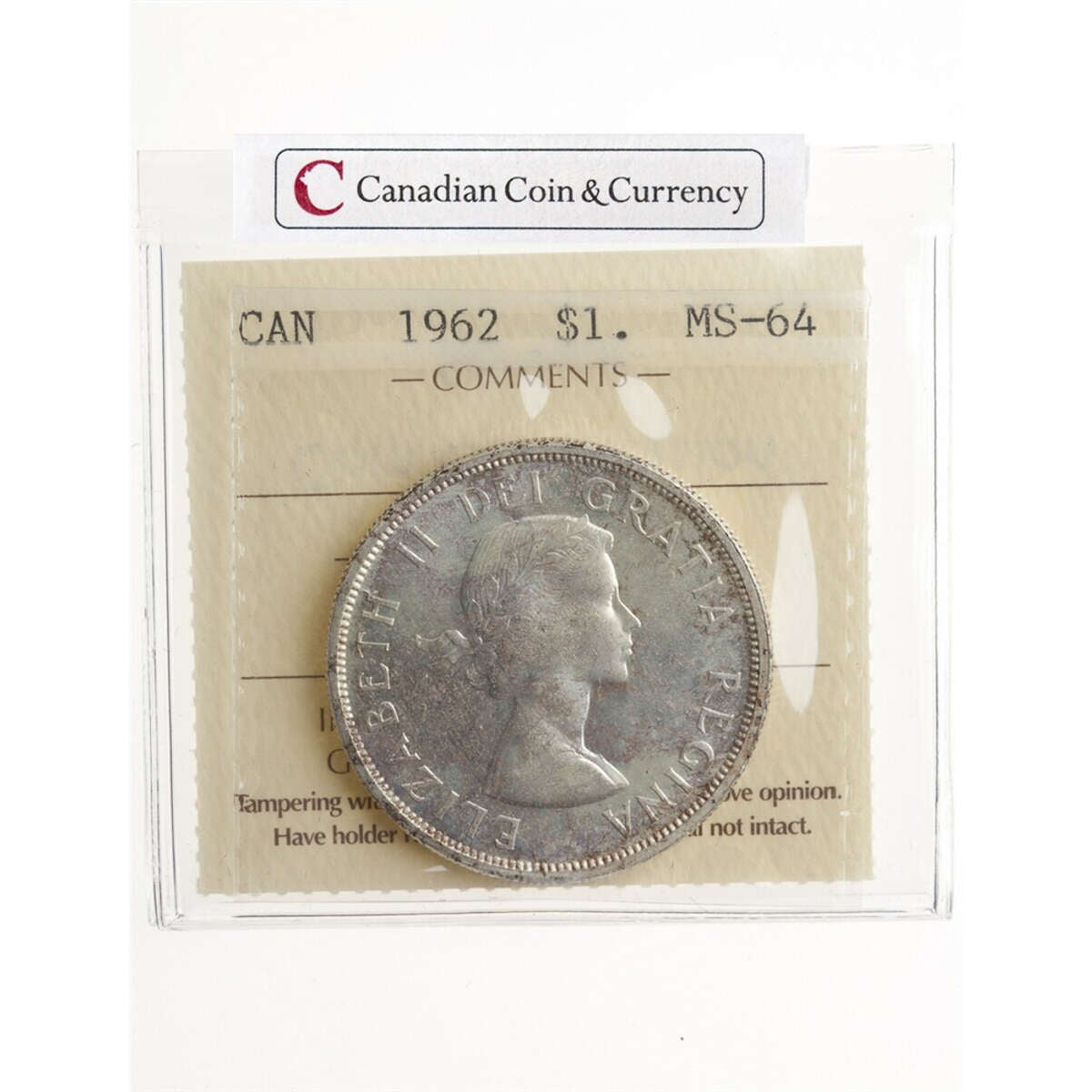 1 Dollar 1962  ICCS MS-64 Default Title