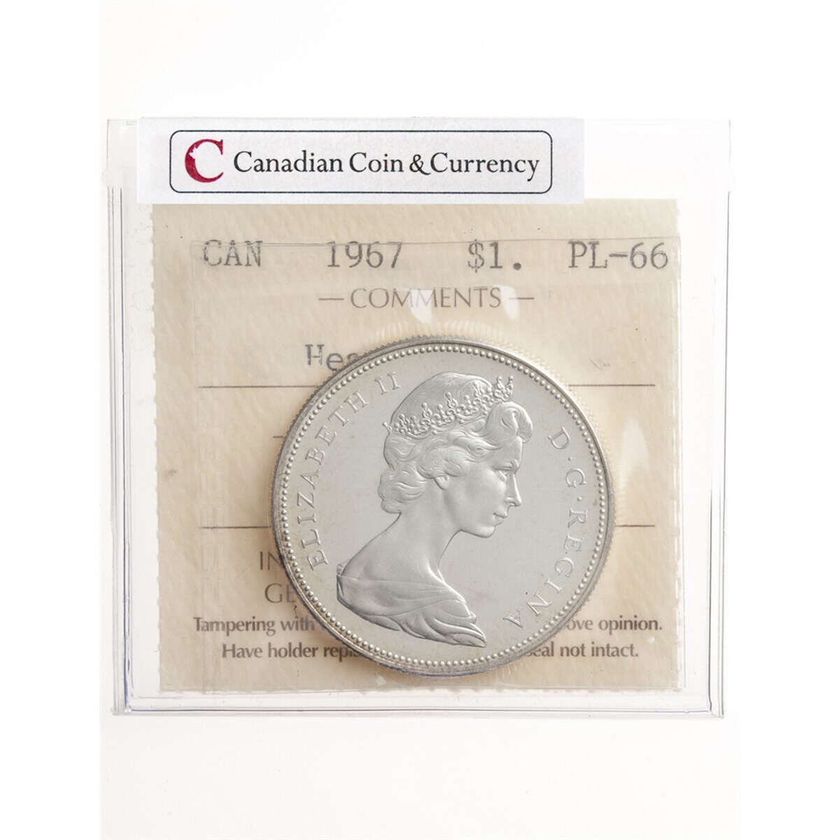 1 Dollar 1967 Heavy Cameo ICCS Default Title