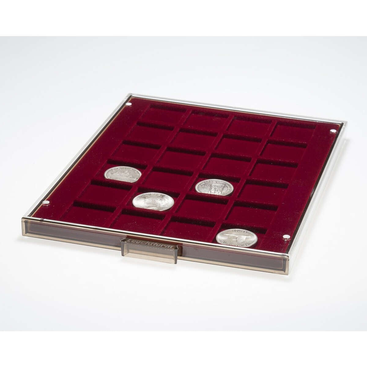 Coin Box MB with Square Compartments 42mm x 42mm - 24 compartment