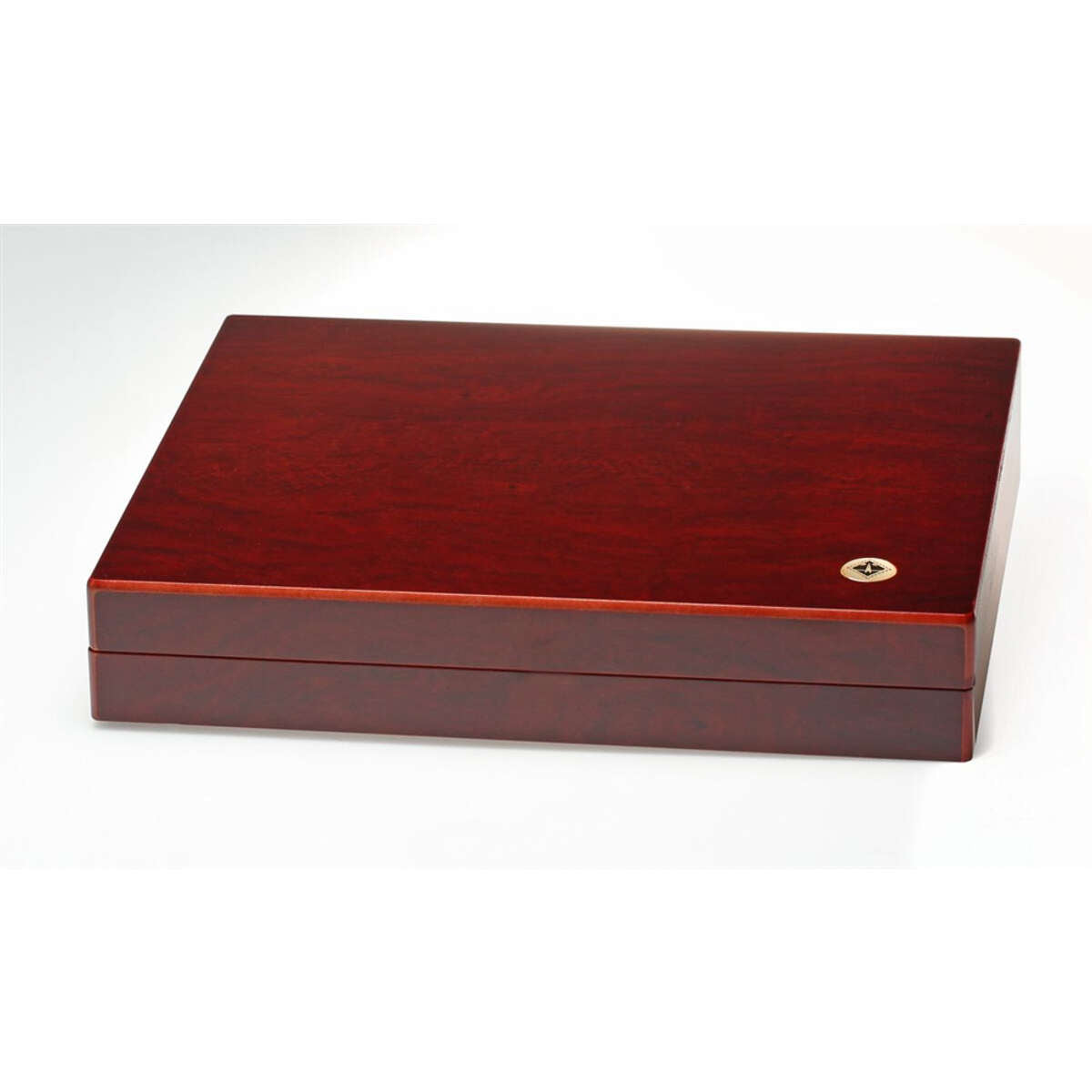 VOLTERRA TRIO de Luxe Coin Presentation Box 60 Compartment - 50mm x 50mm (Quadrums) / Mahogany