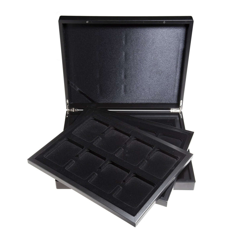 VOLTERRA TRIO de Luxe Coin Presentation Box 24 Compartment - Slabs / Black