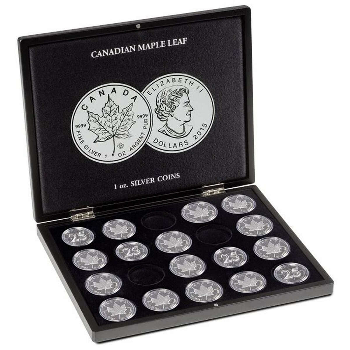 Silver Bullion Presentation Case Maple Leaf