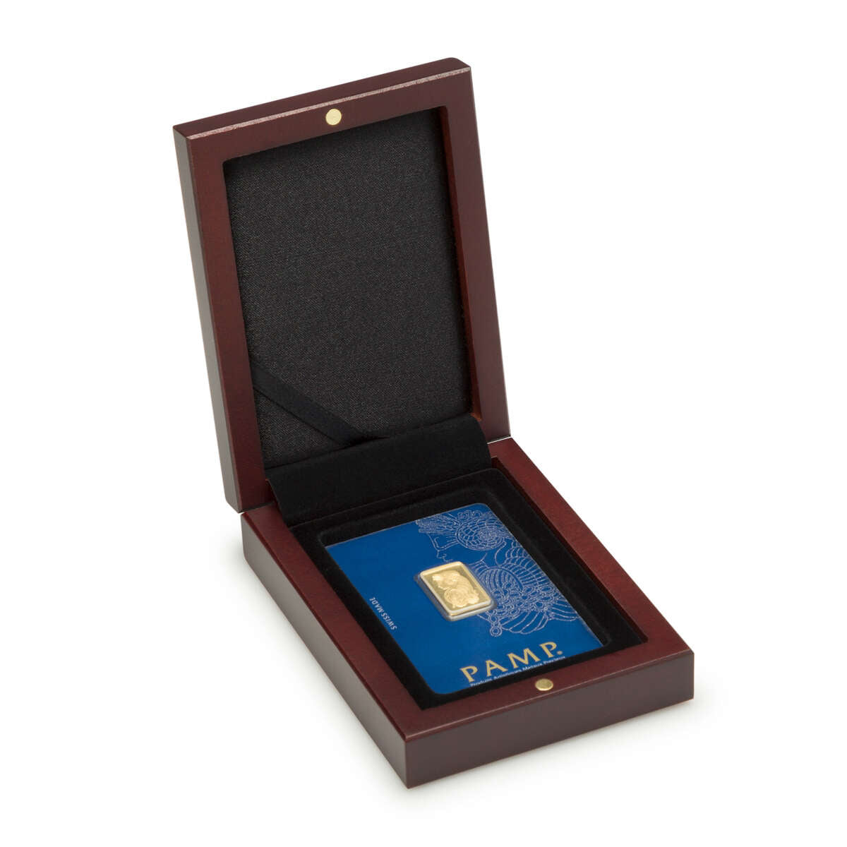 VOLTERRA Presentation Case for Gold Bars Single / Mahogany