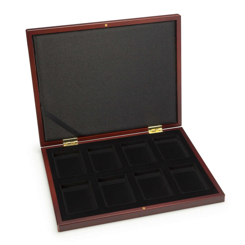 VOLTERRA Presentation Case for Gold Bars 8 Compartment / Mahogany