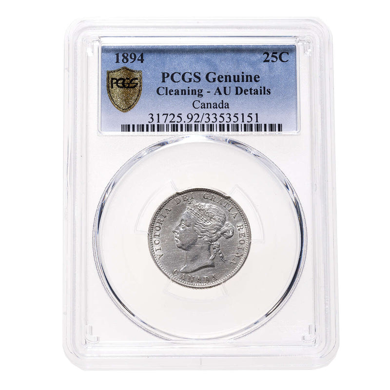 25 cent 1894 PCGS AU-50 Default Title