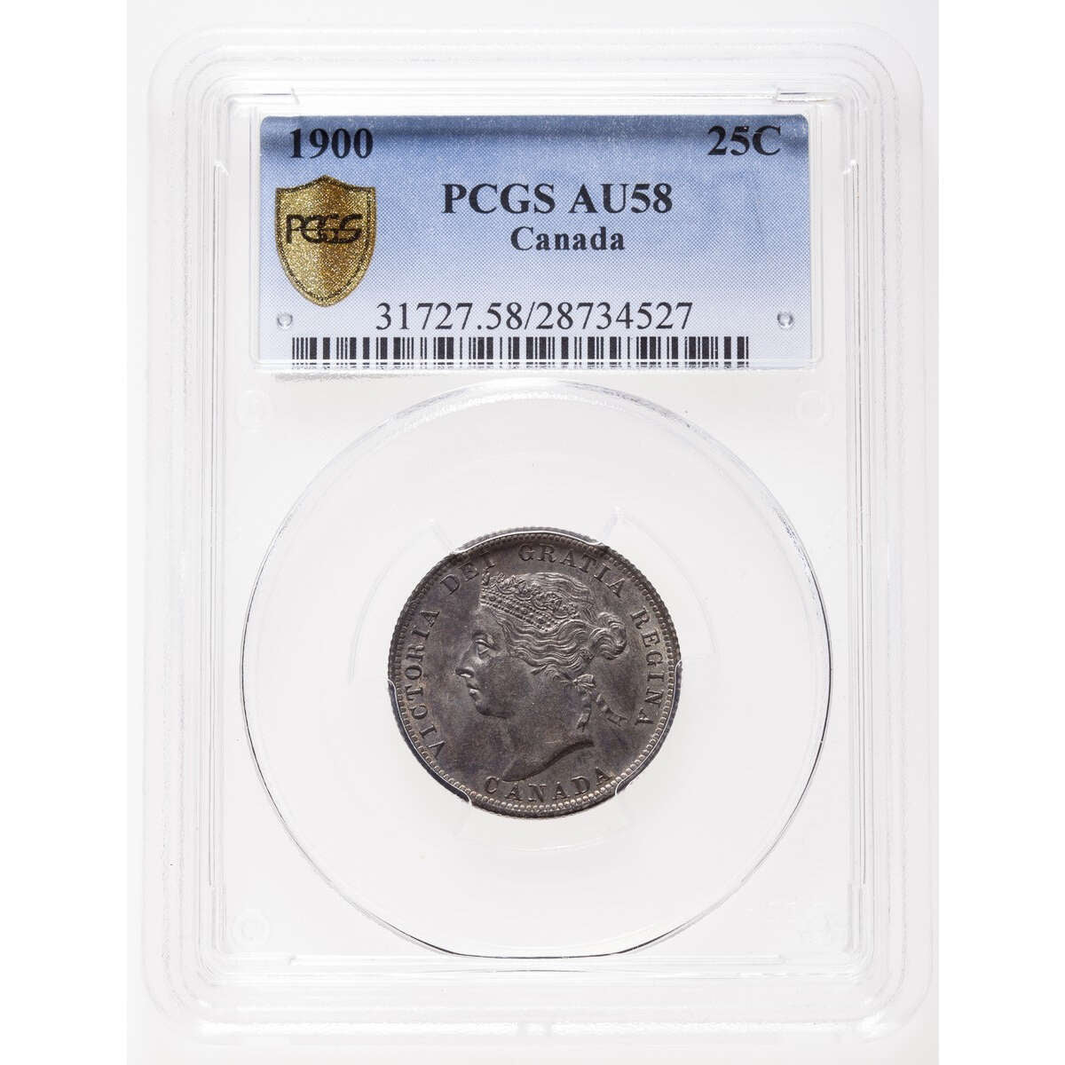 25 cent 1900  PCGS AU-58 Default Title